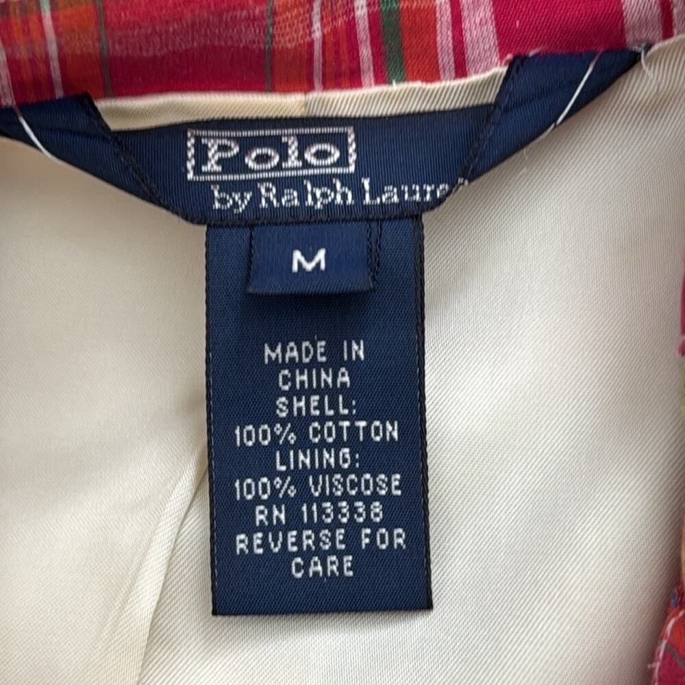 Polo Ralph Lauren Men’s Madras Plaid Button Up Blazer Jacket - Picture 3 of 4